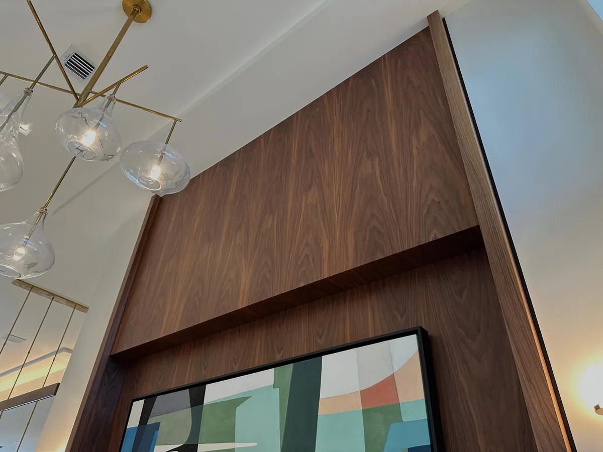 Custom millwork from designer collaboration, Palm Beach County residence, Jupiter FL