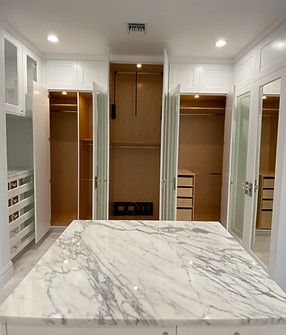 Custom closet system, Palm Beach County residence, Jupiter FL