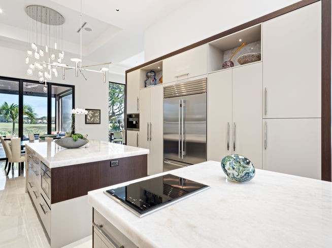 Custom painted kitchen cabinetry