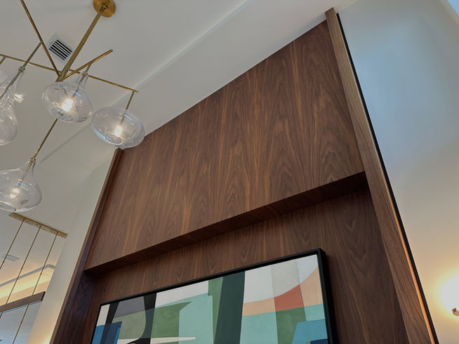 Custom built-in library wall