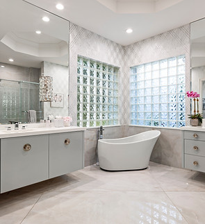 Custom bathroom vanity, Palm Beach County residence, Jupiter FL